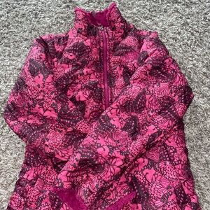 Pink and Purple Butterfly Print Jacket